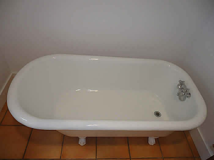 classic clawfoot style bathtub refinished and sparkling new