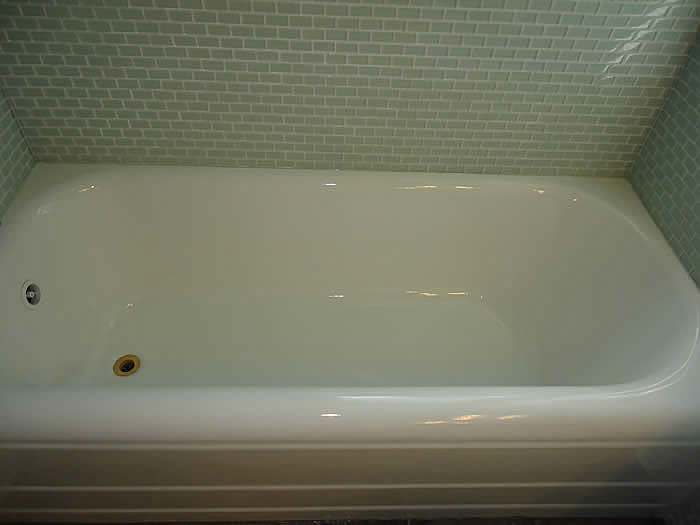 a refinished 1960's style bathtub
