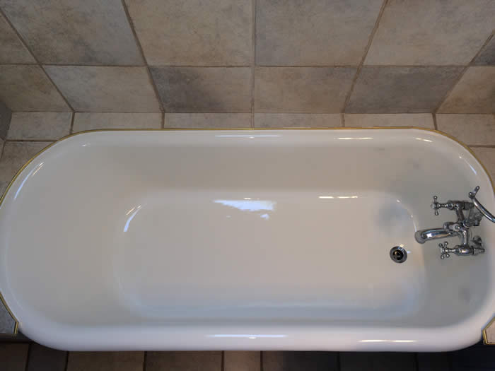 older style bathtub just refinished