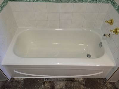 just refinished with tile border
